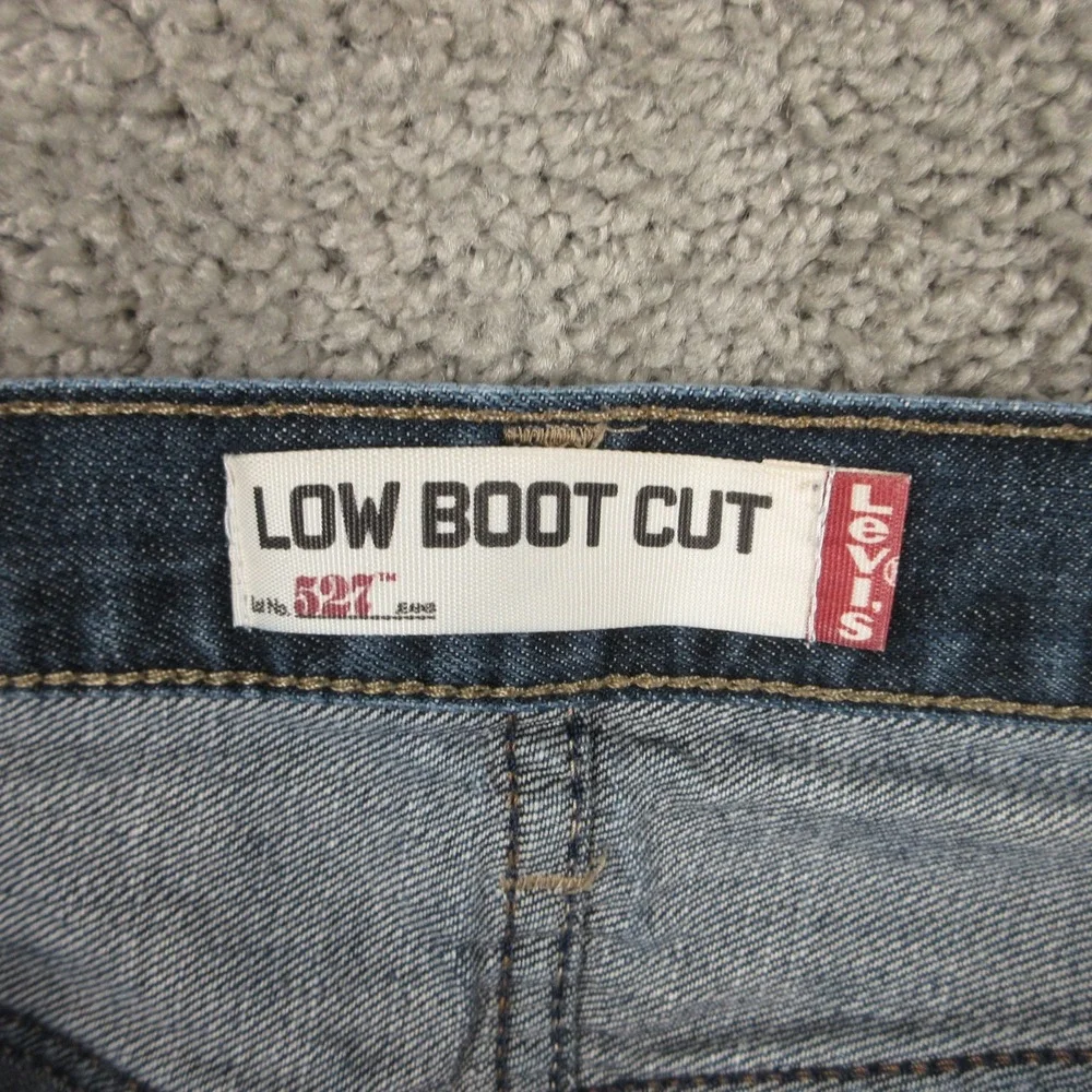 Vintage Levis Jeans Mens 36x34 Blue 527 Slim Bootcut Western Cowboy Denim Pants